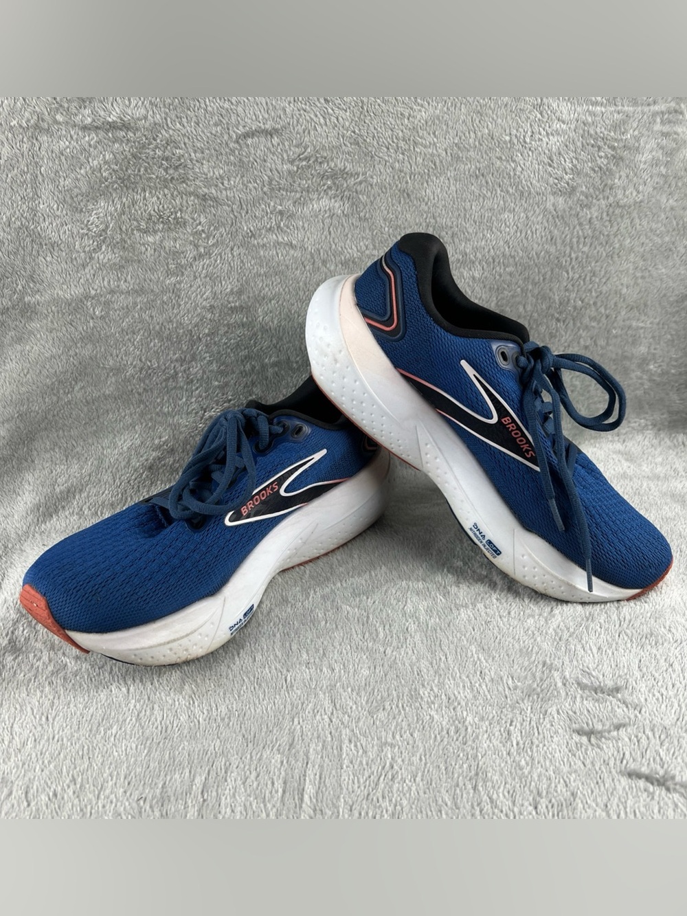 Brooks Glycerin 21 Womens Size 8 Blue White Walking Running Shoes Sneakers